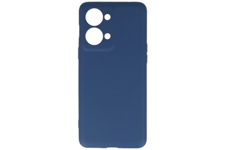 BAOHU Hoesje Geschikt voor de OnePlus Nord 2T - Fashion Backcover Hoesje - Colorful Telefoonhoesje - Navy