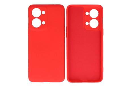 BAOHU Hoesje Geschikt voor de OnePlus Nord 2T - Fashion Backcover Hoesje - Colorful Telefoonhoesje - Rood
