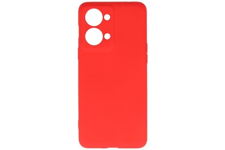 BAOHU Hoesje Geschikt voor de OnePlus Nord 2T - Fashion Backcover Hoesje - Colorful Telefoonhoesje - Rood