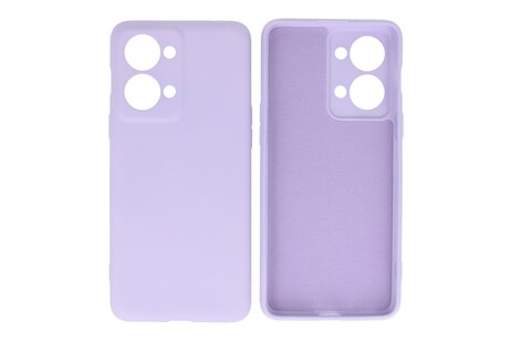 BAOHU Hoesje Geschikt voor de OnePlus Nord 2T - Fashion Backcover Hoesje - Colorful Telefoonhoesje - Paars
