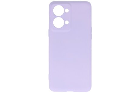 BAOHU Hoesje Geschikt voor de OnePlus Nord 2T - Fashion Backcover Hoesje - Colorful Telefoonhoesje - Paars