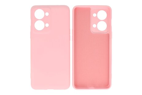 BAOHU Hoesje Geschikt voor de OnePlus Nord 2T - Fashion Backcover Hoesje - Colorful Telefoonhoesje - Roze