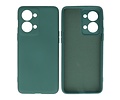 BAOHU Hoesje Geschikt voor de OnePlus Nord 2T - Fashion Backcover Hoesje - Colorful Telefoonhoesje - Donker Groen
