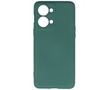 BAOHU Hoesje Geschikt voor de OnePlus Nord 2T - Fashion Backcover Hoesje - Colorful Telefoonhoesje - Donker Groen