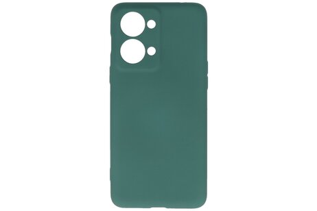 BAOHU Hoesje Geschikt voor de OnePlus Nord 2T - Fashion Backcover Hoesje - Colorful Telefoonhoesje - Donker Groen