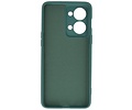 BAOHU Hoesje Geschikt voor de OnePlus Nord 2T - Fashion Backcover Hoesje - Colorful Telefoonhoesje - Donker Groen