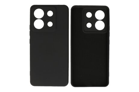 BAOHU Hoesje Geschikt voor de Xiaomi Redmi Note 13 Pro 5G - Fashion Backcover Hoesje - Colorful Telefoonhoesje - Zwart