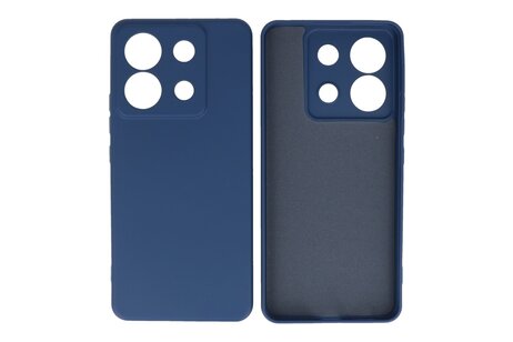 BAOHU Hoesje Geschikt voor de Xiaomi Redmi Note 13 Pro 5G - Fashion Backcover Hoesje - Colorful Telefoonhoesje - Navy
