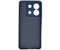BAOHU Hoesje Geschikt voor de Xiaomi Redmi Note 13 Pro 5G - Fashion Backcover Hoesje - Colorful Telefoonhoesje - Navy