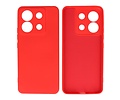 BAOHU Hoesje Geschikt voor de Xiaomi Redmi Note 13 Pro 5G - Fashion Backcover Hoesje - Colorful Telefoonhoesje - Rood