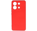 BAOHU Hoesje Geschikt voor de Xiaomi Redmi Note 13 Pro 5G - Fashion Backcover Hoesje - Colorful Telefoonhoesje - Rood