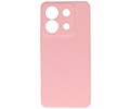 BAOHU Hoesje Geschikt voor de Xiaomi Redmi Note 13 Pro 5G - Fashion Backcover Hoesje - Colorful Telefoonhoesje - Roze