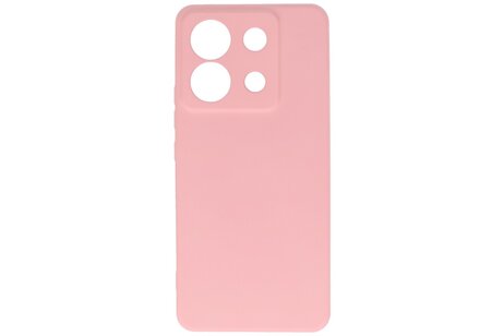 BAOHU Hoesje Geschikt voor de Xiaomi Redmi Note 13 Pro 5G - Fashion Backcover Hoesje - Colorful Telefoonhoesje - Roze