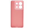 BAOHU Hoesje Geschikt voor de Xiaomi Redmi Note 13 Pro 5G - Fashion Backcover Hoesje - Colorful Telefoonhoesje - Roze