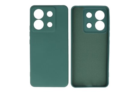 BAOHU Hoesje Geschikt voor de Xiaomi Redmi Note 13 Pro 5G - Fashion Backcover Hoesje - Colorful Telefoonhoesje - Donker Groen
