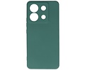 BAOHU Hoesje Geschikt voor de Xiaomi Redmi Note 13 Pro 5G - Fashion Backcover Hoesje - Colorful Telefoonhoesje - Donker Groen