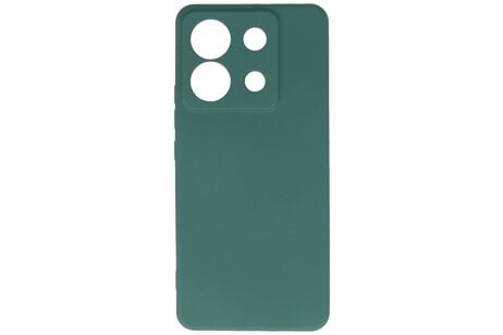 BAOHU Hoesje Geschikt voor de Xiaomi Redmi Note 13 Pro 5G - Fashion Backcover Hoesje - Colorful Telefoonhoesje - Donker Groen