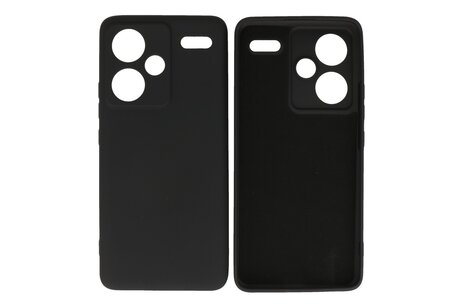 BAOHU Hoesje Geschikt voor de Xiaomi Redmi Note 13 Pro Plus 5G - Fashion Backcover Hoesje - Colorful Telefoonhoesje - Zwart