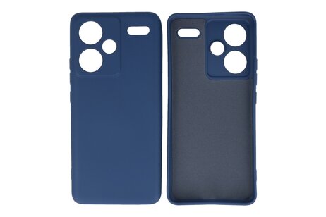 BAOHU Hoesje Geschikt voor de Xiaomi Redmi Note 13 Pro Plus 5G - Fashion Backcover Hoesje - Colorful Telefoonhoesje - Navy