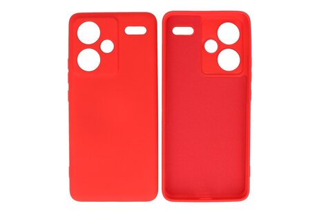 BAOHU Hoesje Geschikt voor de Xiaomi Redmi Note 13 Pro Plus 5G - Fashion Backcover Hoesje - Colorful Telefoonhoesje - Rood