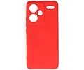 BAOHU Hoesje Geschikt voor de Xiaomi Redmi Note 13 Pro Plus 5G - Fashion Backcover Hoesje - Colorful Telefoonhoesje - Rood
