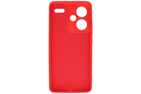 BAOHU Hoesje Geschikt voor de Xiaomi Redmi Note 13 Pro Plus 5G - Fashion Backcover Hoesje - Colorful Telefoonhoesje - Rood