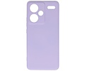 Hoesje Geschikt voor de Xiaomi Redmi Note 13 Pro Plus 5G - Fashion Backcover Hoesje - Colorful Telefoonhoesje - Paars