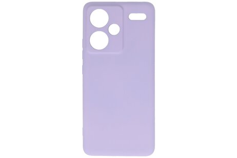 BAOHU Hoesje Geschikt voor de Xiaomi Redmi Note 13 Pro Plus 5G - Fashion Backcover Hoesje - Colorful Telefoonhoesje - Paars