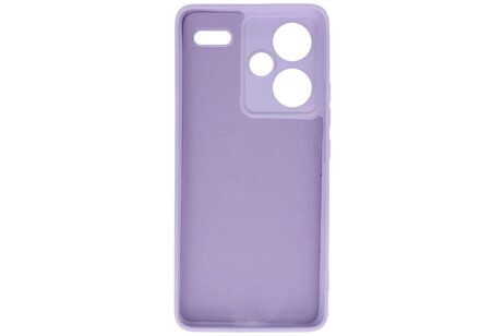 BAOHU Hoesje Geschikt voor de Xiaomi Redmi Note 13 Pro Plus 5G - Fashion Backcover Hoesje - Colorful Telefoonhoesje - Paars