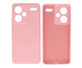 BAOHU Hoesje Geschikt voor de Xiaomi Redmi Note 13 Pro Plus 5G - Fashion Backcover Hoesje - Colorful Telefoonhoesje - Roze
