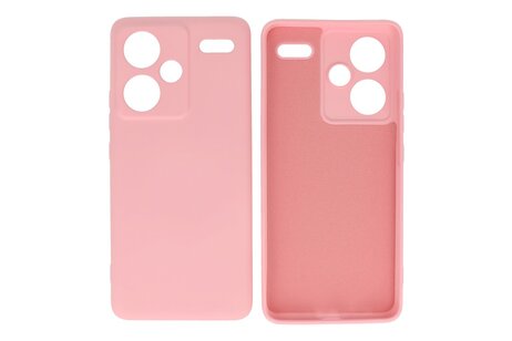 BAOHU Hoesje Geschikt voor de Xiaomi Redmi Note 13 Pro Plus 5G - Fashion Backcover Hoesje - Colorful Telefoonhoesje - Roze