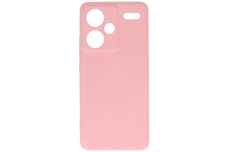 BAOHU Hoesje Geschikt voor de Xiaomi Redmi Note 13 Pro Plus 5G - Fashion Backcover Hoesje - Colorful Telefoonhoesje - Roze