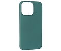 BAOHU Fashion Backcover Telefoonhoesje - Color Hoesje - Geschikt voor iPhone 16 Pro - Donker Groen