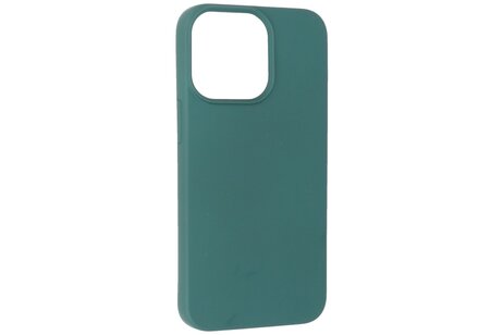 BAOHU Fashion Backcover Telefoonhoesje - Color Hoesje - Geschikt voor iPhone 16 Pro - Donker Groen
