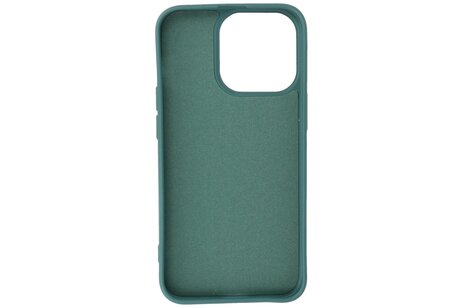 BAOHU Fashion Backcover Telefoonhoesje - Color Hoesje - Geschikt voor iPhone 16 Pro Max - Donker Groen