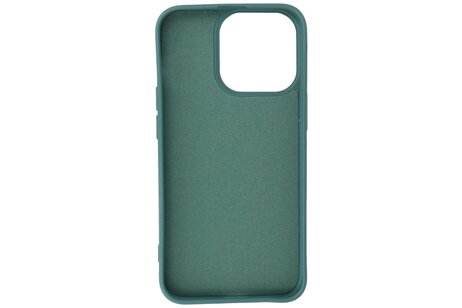 Fashion Backcover Telefoonhoesje - Color Hoesje - Geschikt voor iPhone 16 Pro Max - Donker Groen