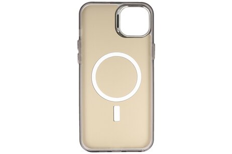 Magsafe Hoesje Geschikt voor de iPhone 16 - Magnetic Fashion Backcover Telefoonhoesje - Zwart