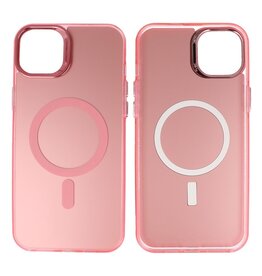 BAOHU Magnetic Fashion Color Hard Case iPhone 16 Roze