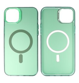 Magnetic Fashion Color Hard Case iPhone 16 Donker Groen