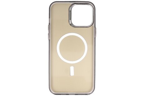 BAOHU Magsafe Hoesje Geschikt voor de iPhone 16 Pro - Magnetic Fashion Backcover Telefoonhoesje - Zwart