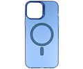 Magsafe Hoesje Geschikt voor de iPhone 16 Pro - Magnetic Fashion Backcover Telefoonhoesje - Navy