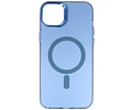 Magsafe Hoesje Geschikt voor de iPhone 16 Plus - Magnetic Fashion Backcover Telefoonhoesje - Navy