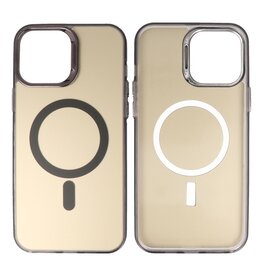 BAOHU Magnetic Fashion Color Hard Case iPhone 16 Pro Max Zwart