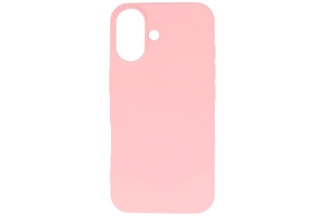 BAOHU Fashion Backcover Telefoonhoesje - Color Hoesje - Geschikt voor iPhone 16 Plus - Roze