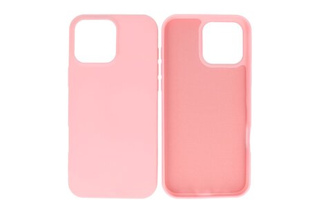 BAOHU Fashion Backcover Telefoonhoesje - Color Hoesje - Geschikt voor iPhone 16 Pro - Roze
