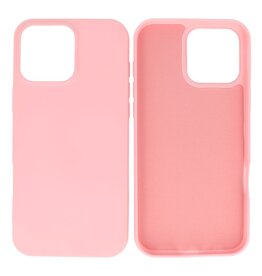 iPhone 16 Pro Max Hoesje Fashion Backcover Telefoonhoesje Roze