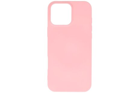 BAOHU Fashion Backcover Telefoonhoesje - Color Hoesje - Geschikt voor iPhone 16 Pro Max - Roze