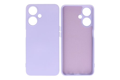 BAOHU Hoesje Geschikt voor de Oppo A59 5G - Fashion Backcover Hoesje - Colorful Telefoonhoesje - Paars