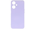 Hoesje Geschikt voor de Oppo A59 5G - Fashion Backcover Hoesje - Colorful Telefoonhoesje - Paars