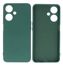 BAOHU Fachion Hoesje voor Oppo A59 5G Donker Groen